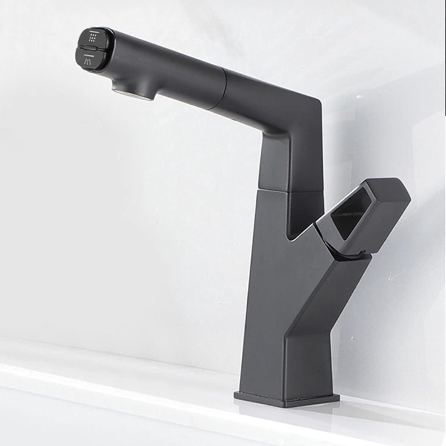 Bathroom Faucet with Pull Out Sprayer,Bathroom Sink Faucet Dual ...
