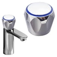 thumbnail image 1 of Bathroom Faucet Repair Part Silver Replacement Cold and Hot Tap Head for Bathroom Kitchen Faucet Basin/ Handle Parts, 1 of 8