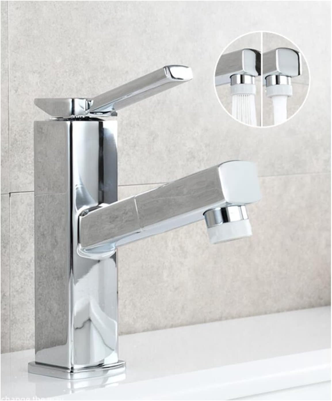Bathroom Faucet Single Handle Bathroom Sink Faucet for Hot and Cold Water with Pull Out Basin Mixer Tap Brass Lavatory Faucet Black high