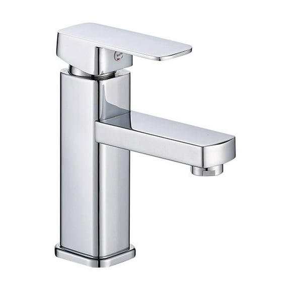 Bathroom Faucet Solid Brass Bathroom Basin Faucet Cold And Hot Water Mixer Sink Tap Single Handle Deck Mounted ChromeTap