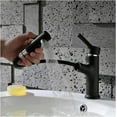 Bathroom Faucet With pullout Sprinkler, Brass Bathroom Sink Faucet