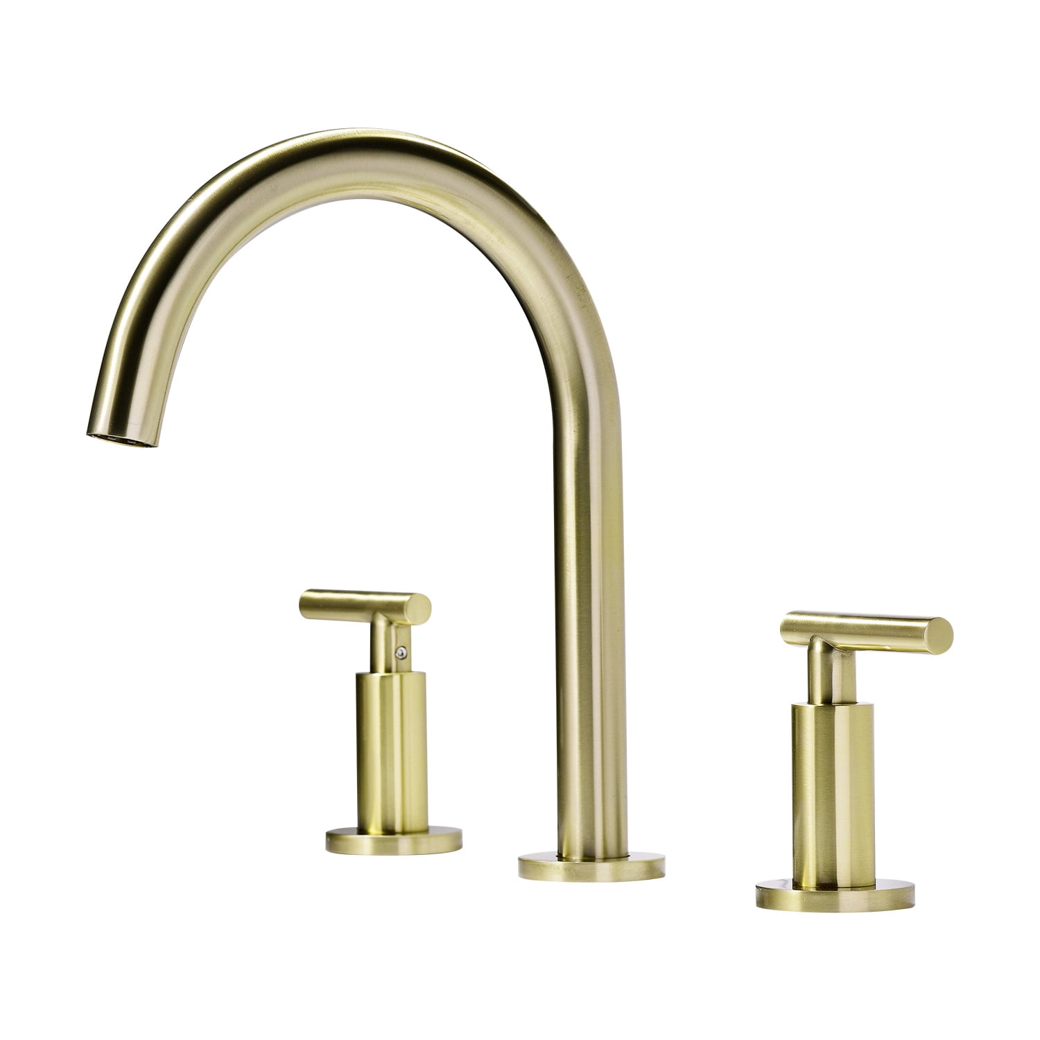 Bathroom Faucet for Sink 3 Hole,Widespread Bathroom Faucet 360° Swivel ...