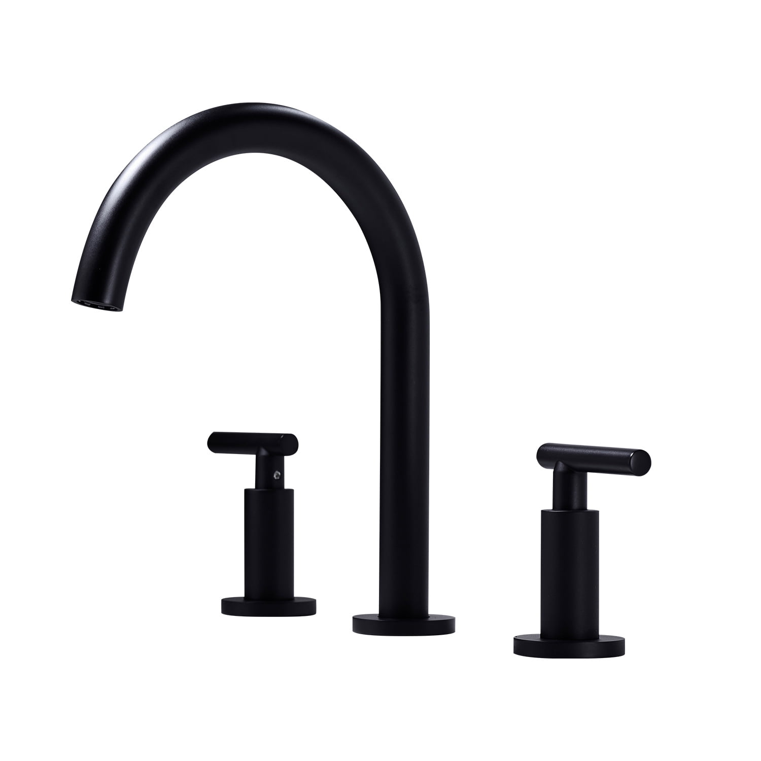 Bathroom Faucet for Sink 3 Hole,Widespread Bathroom Faucet 360° Swivel ...