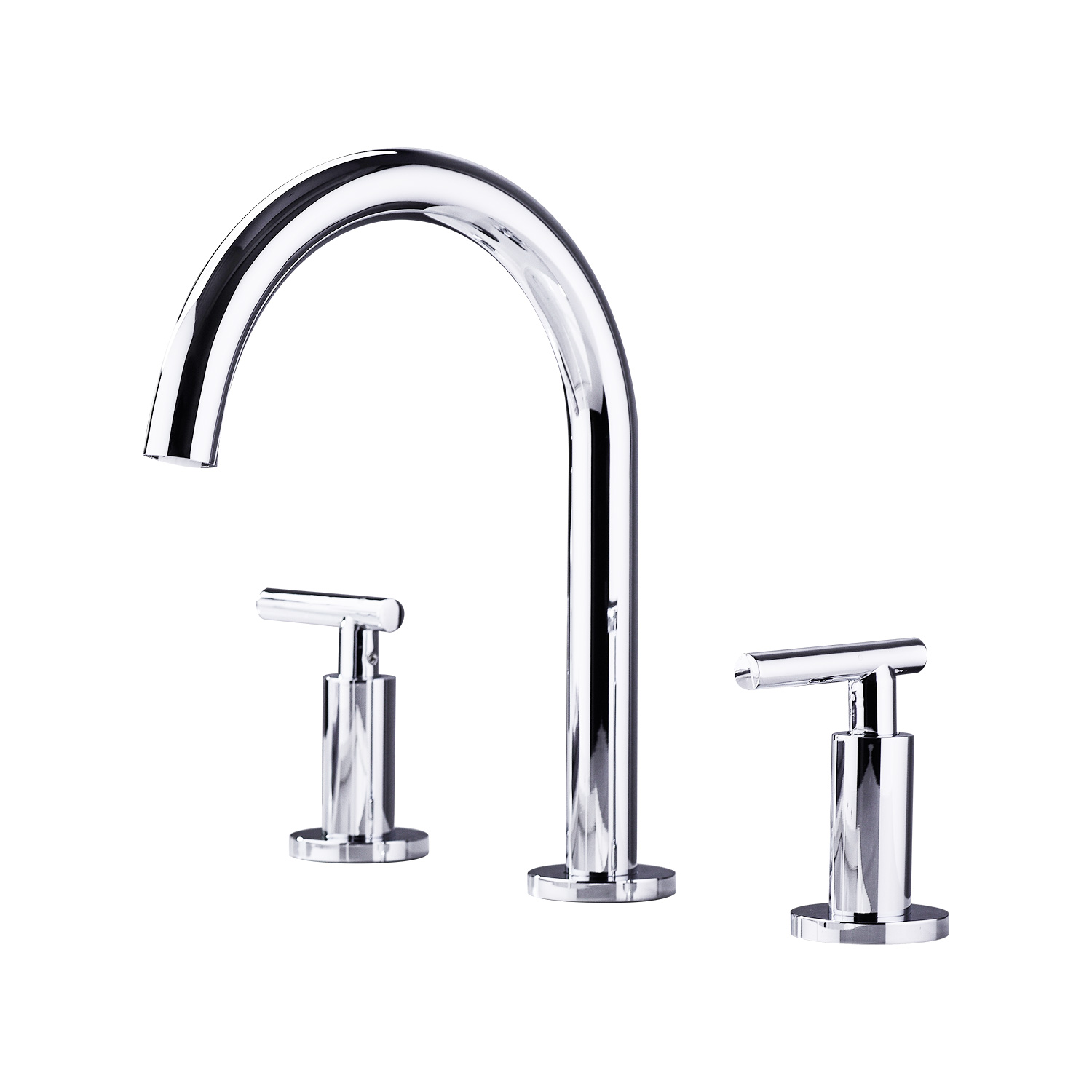 Bathroom Faucet for Sink 3 Hole,Widespread Bathroom Faucet 360° Swivel ...
