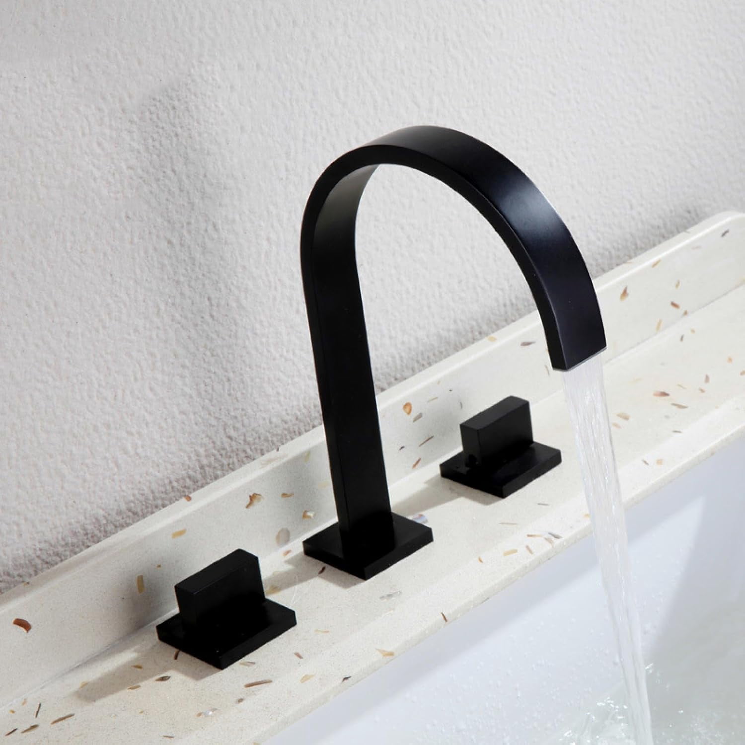 Bathroom Faucets for Sink 3 Hole,Faucet Bathroom Sink Brass,Vanity Sink Faucets with Hot Cold ...