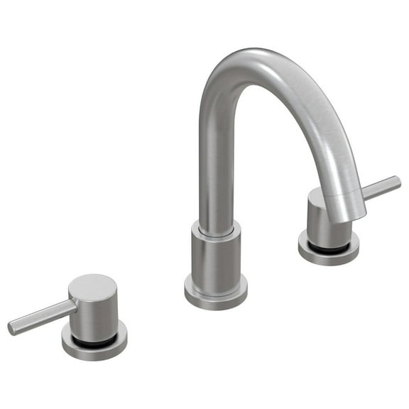 Bathroom Faucets for Sink 3 Hole, 2 Handle, 360° Swivel Spout, Stainless Steel Faucet with Pop-Up Drain and Supply Lines