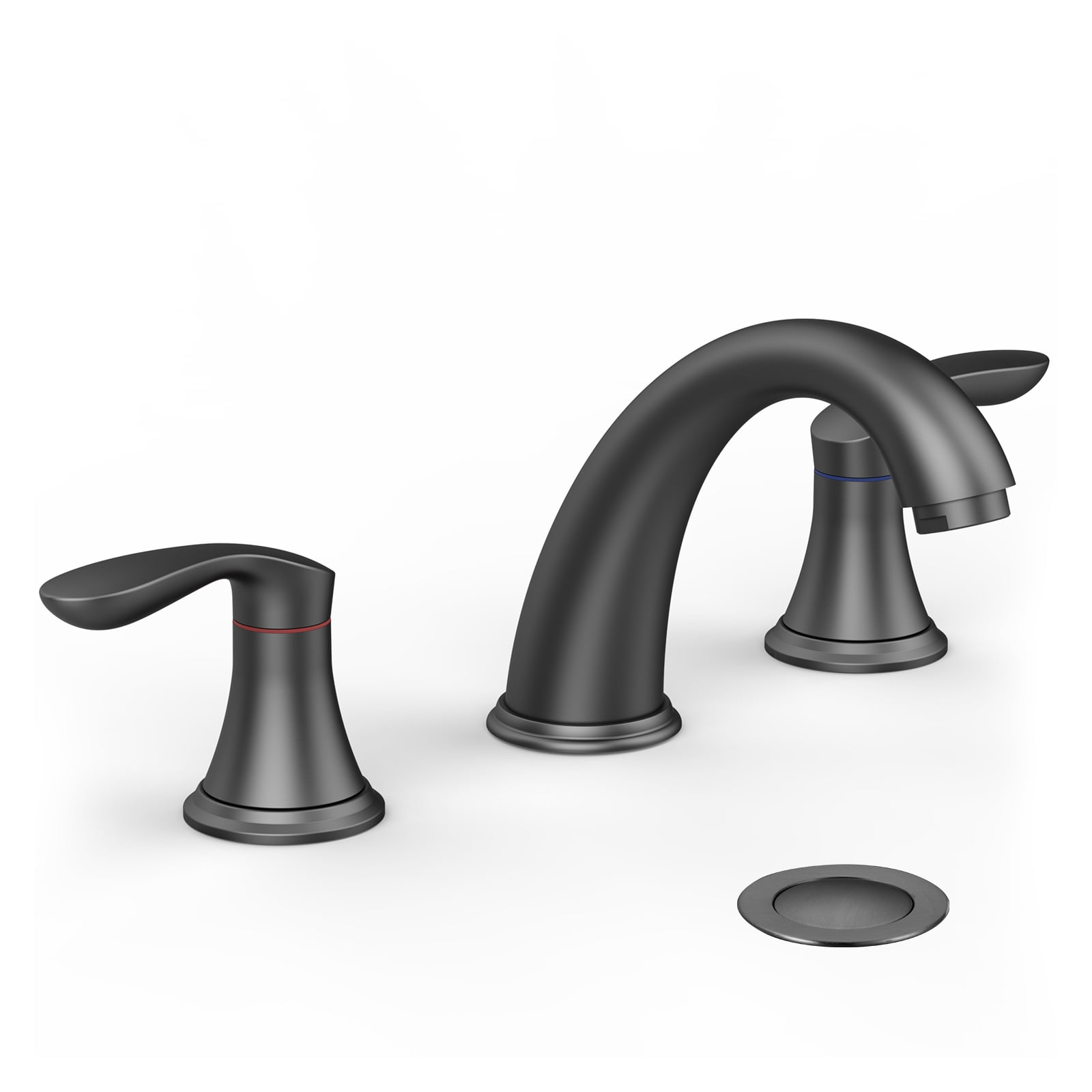 Bathroom Faucets for Sink 3 Hole, with Pop-up Drain and Supply Lines, for Vanity RV Farmhouse Sink