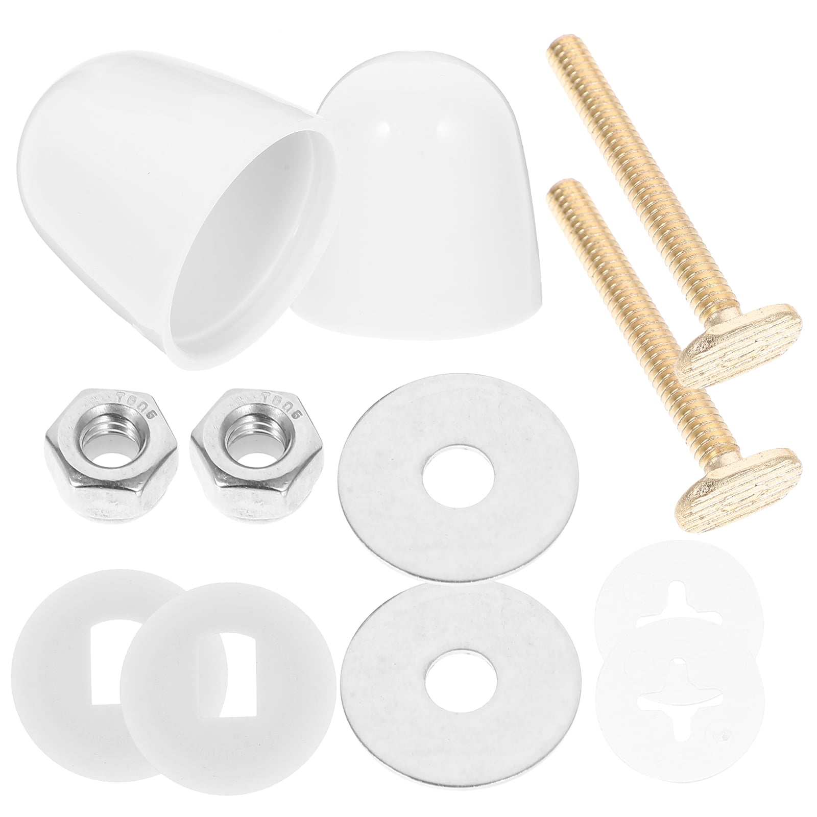 Bathroom Fixing Screws Toilet Seat Bolts Replacement Kit Plate Copper