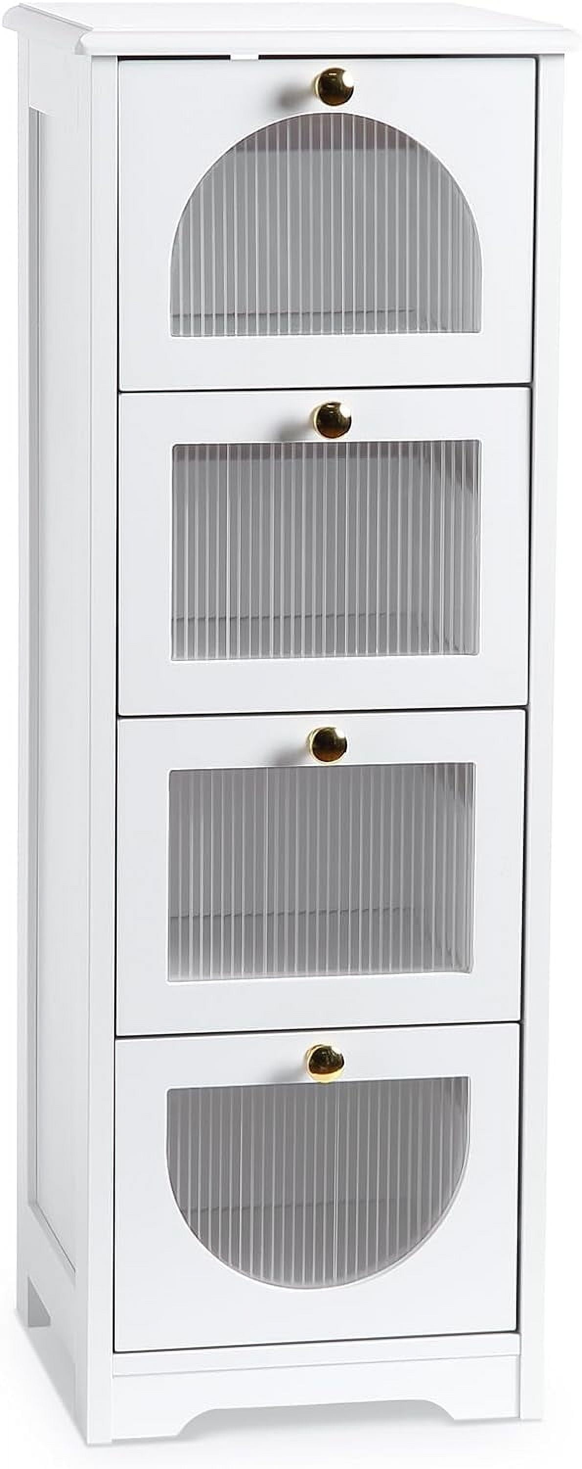 Bathroom Floor Cabinet, Freestanding Bathroom Organizer and Storage ...