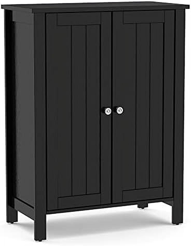 Bathroom Floor Cabinet Freestanding Side Cabinet With Double Doors And Bathroom floor cabinet freestanding side cabinet with double doors and