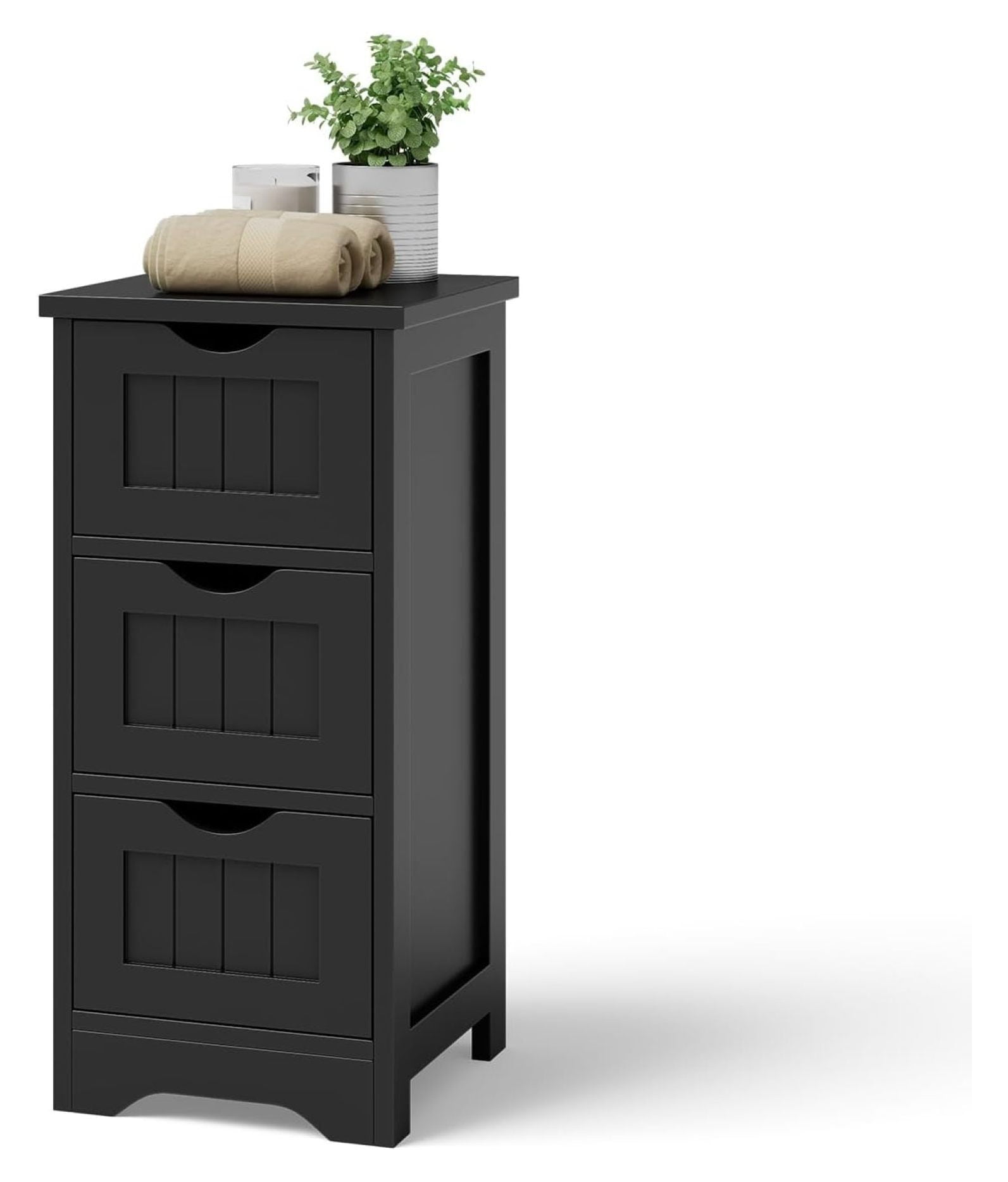 Bathroom Floor Freestanding Storage w/ 3 Drawers