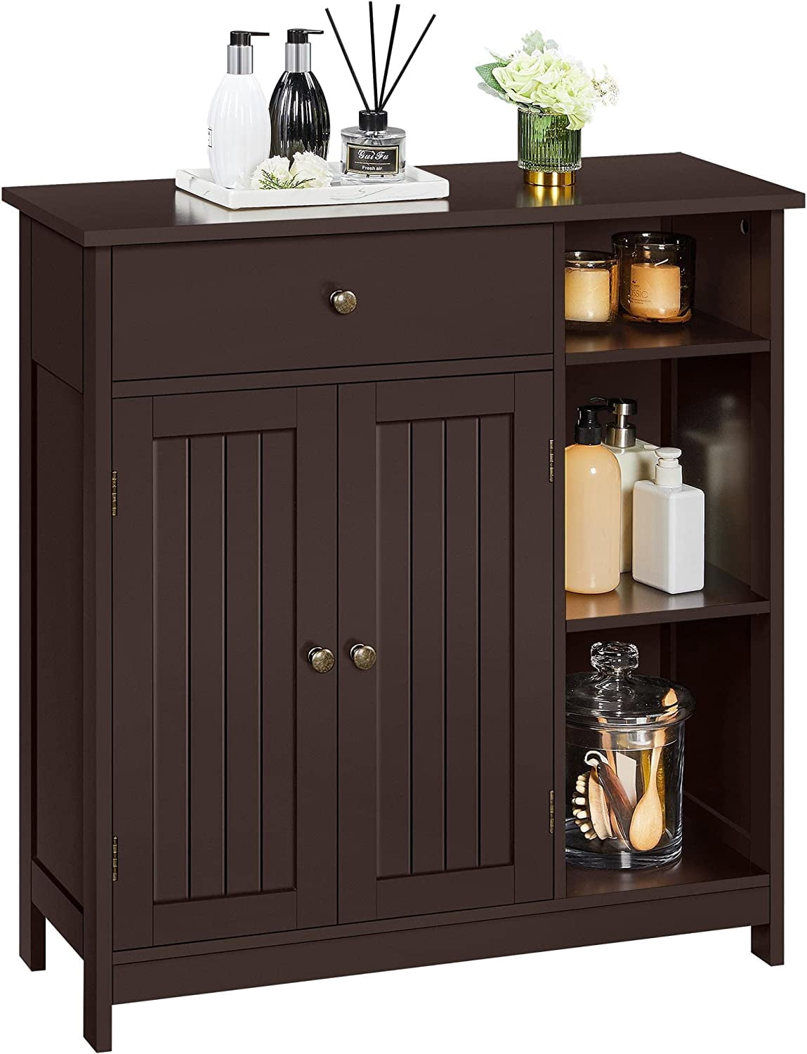 Bathroom Floor Cabinet, Kitchen Freestanding Storage Organizer, Large ...