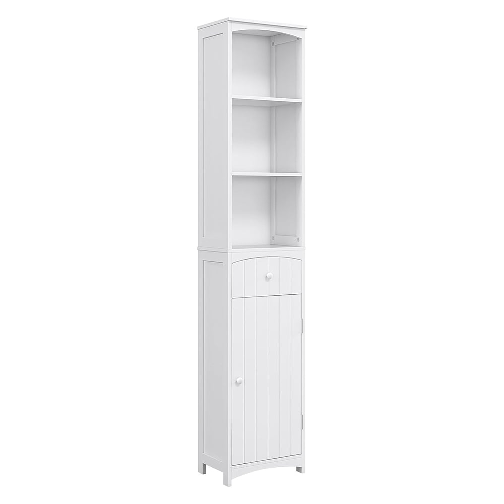 Bathroom Floor Narrow Tall with 3Tier Shelves and