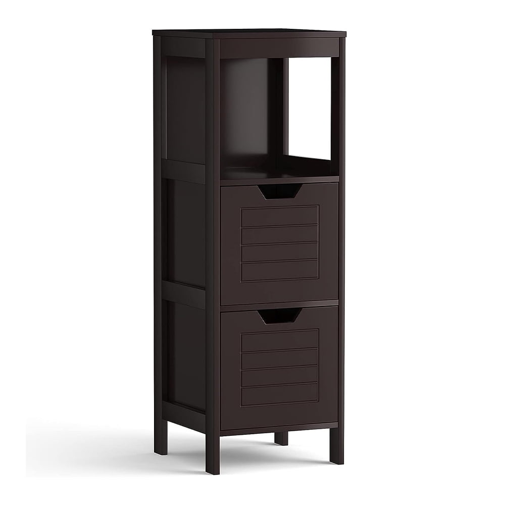 Bathroom Floor Standing with 2 Adjustable Drawers