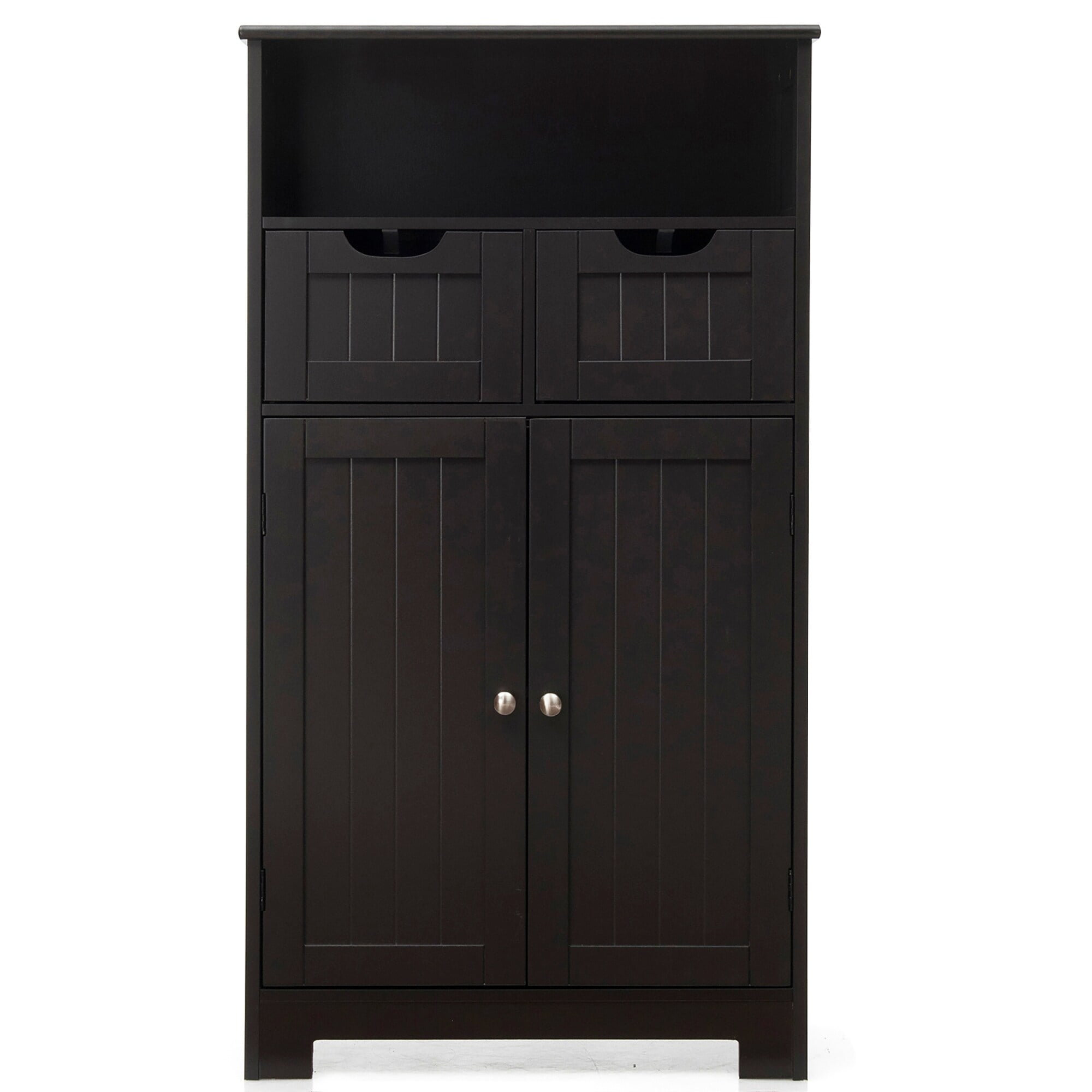 Bathroom Floor Storage Standing Cupboard Espresso