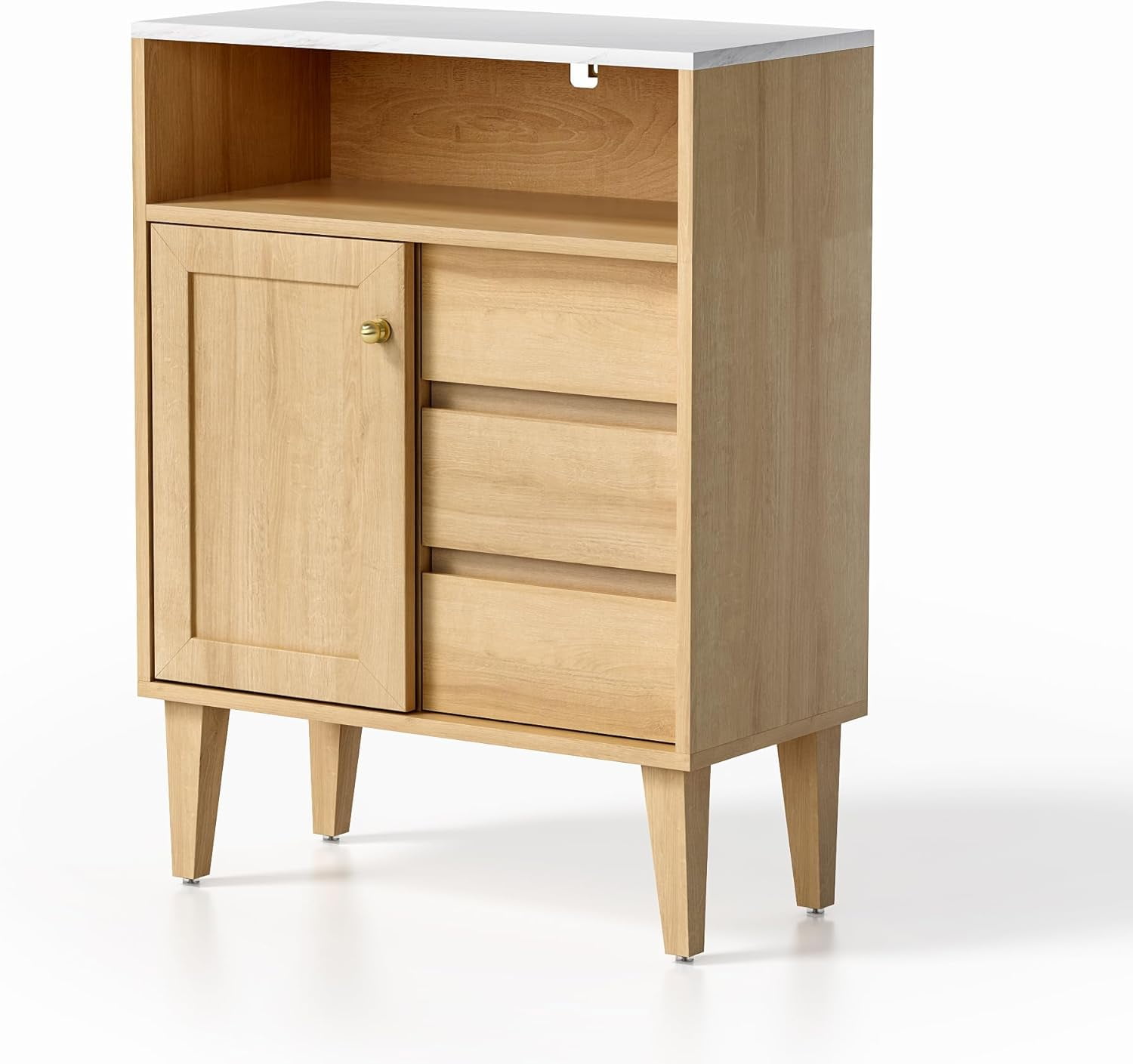 Bathroom Floor Cabinet Toilet Small Cabinet with Sliding Door Farmhouse ...