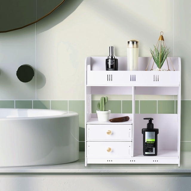 Bathroom Floor Cabinet Wooden Freestanding Storage Cabinet Bathroom ...