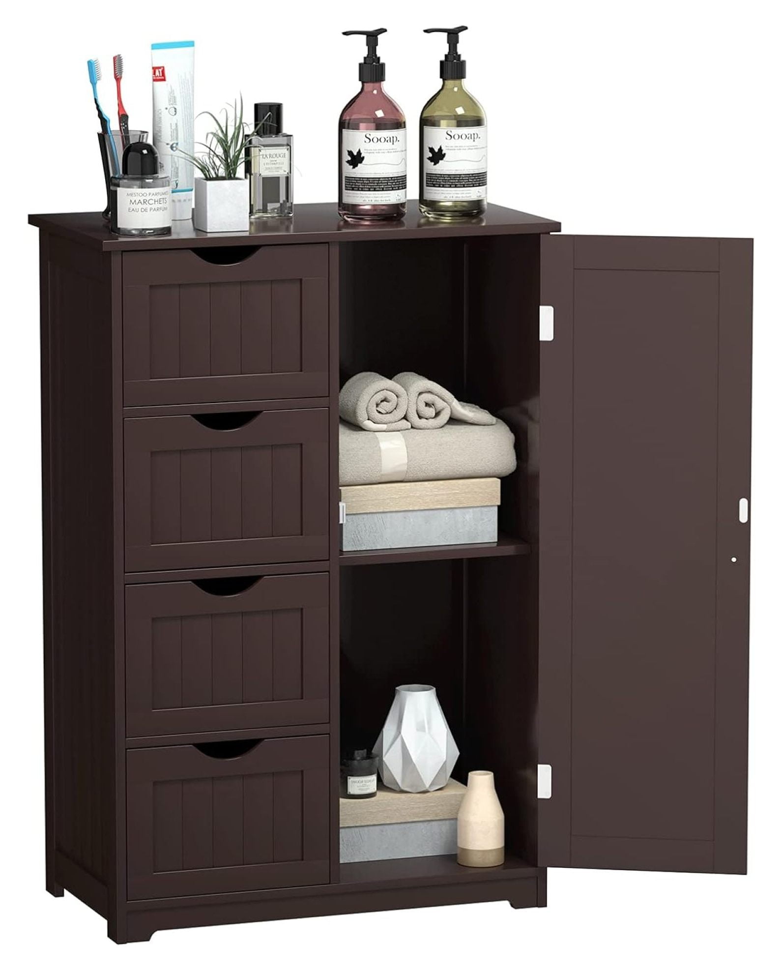 Bathroom Floor with Drawers & Door, Storage Organizer