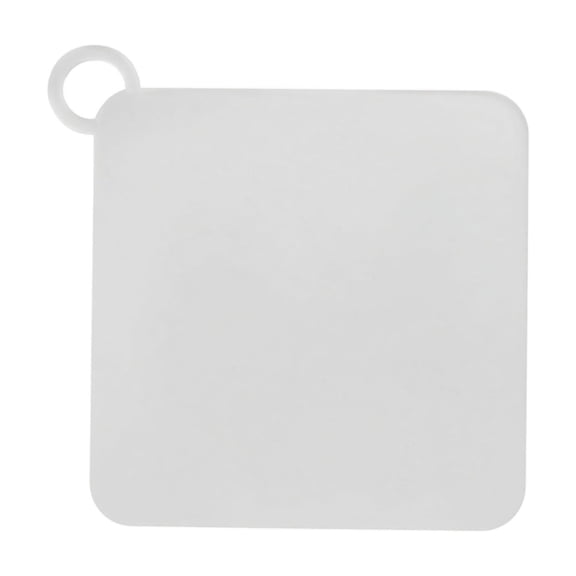 Bathroom Floor Drain Cover, Small Silicone Odor-Sealing Pad for Shower Drain and Sewer Pipe, Clog-Resistant Water-Blocker Strainer Mat for Laundry and Kitchen, White