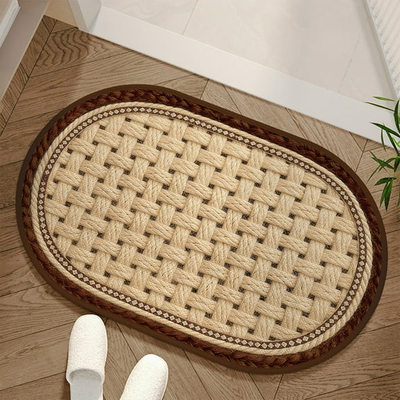 Bathroom Floor Mat,Bath Rug,Super Absorbent Bath Mat,Bathroom Rugs Non Slip Washable, Quick Dry Shower Mats, Ultra Soft Bath Mat Towel （Coffee）