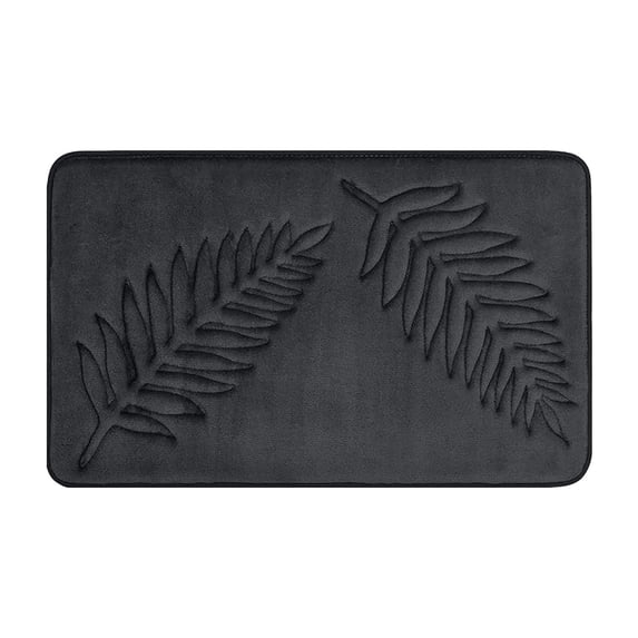 Bathroom Floor Mat, Leaf Bath Mat, Kitchen Entrance Carpet, Non-Slip Strong Water Absorbent Plush Bath Mat Rug, Super Water Absorbent Machine Washable Bath Rugs, for Bathroom