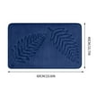 thumbnail image 1 of Bathroom Floor Mat, Water Absorbent Non Slip Carpet, 20x30 Polyester Fiber, Quick Dry & Machine Washable for Kitchen, Living Room, Bedroom Entrance , UKHBMC | Polyester, Navy, 1 of 6