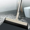thumbnail image 1 of Bathroom Floor Squeegee Wiper | 180° Rotating Head, Non-Stick Hair Remover, Wet & Dry Use, Stainless Steel & Plastic, 35x5.5x92cm, Fast Water Stain Cleaning, 1 of 5