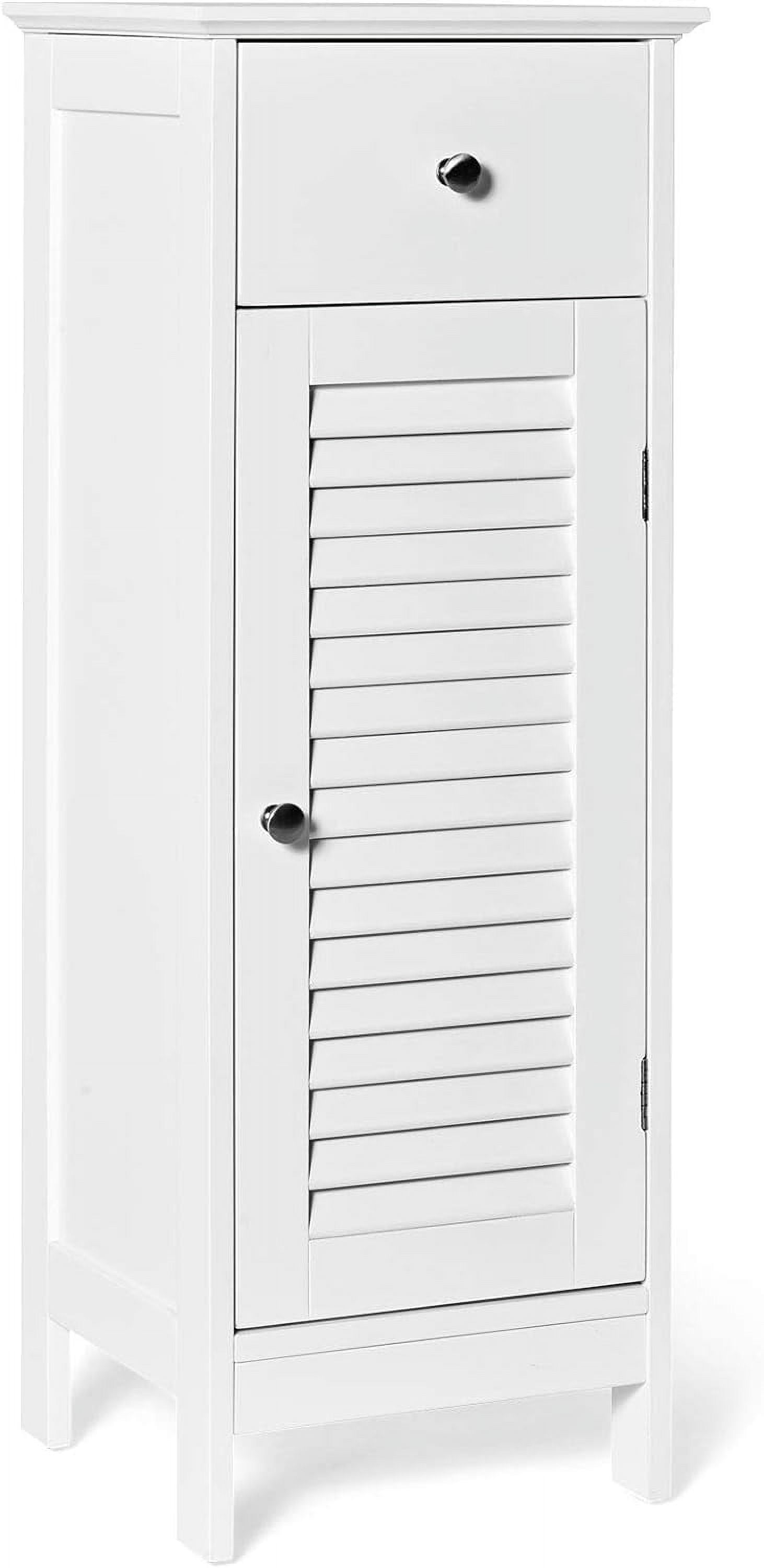 Bathroom Floor Storage Wooden Free Standing Storage