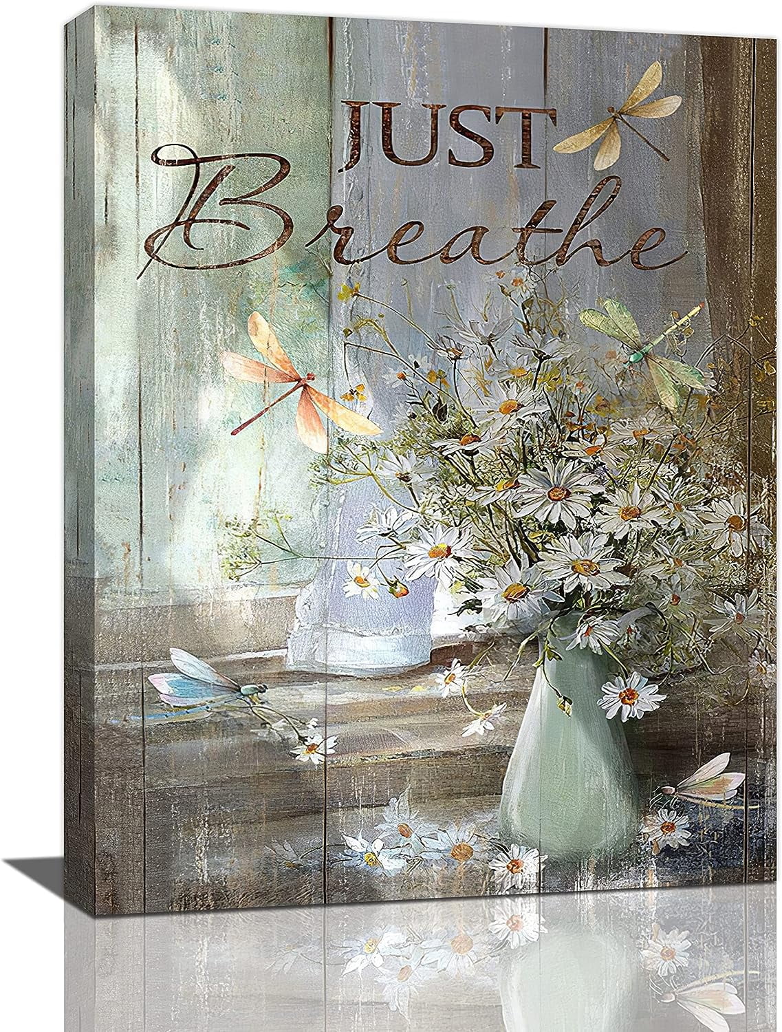 Bathroom Flower Wall Art Lily Butterfly Floral Pictures Wall Decor Just