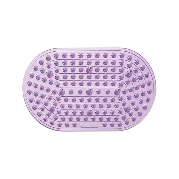 Bathroom Foot Massager Mat Tpe Shower Mat with Acupressure Nodes Non Slip Backing Quick Drying Foot Massage Bath Mat for Home Spa Relaxation, A Bathroom Mat