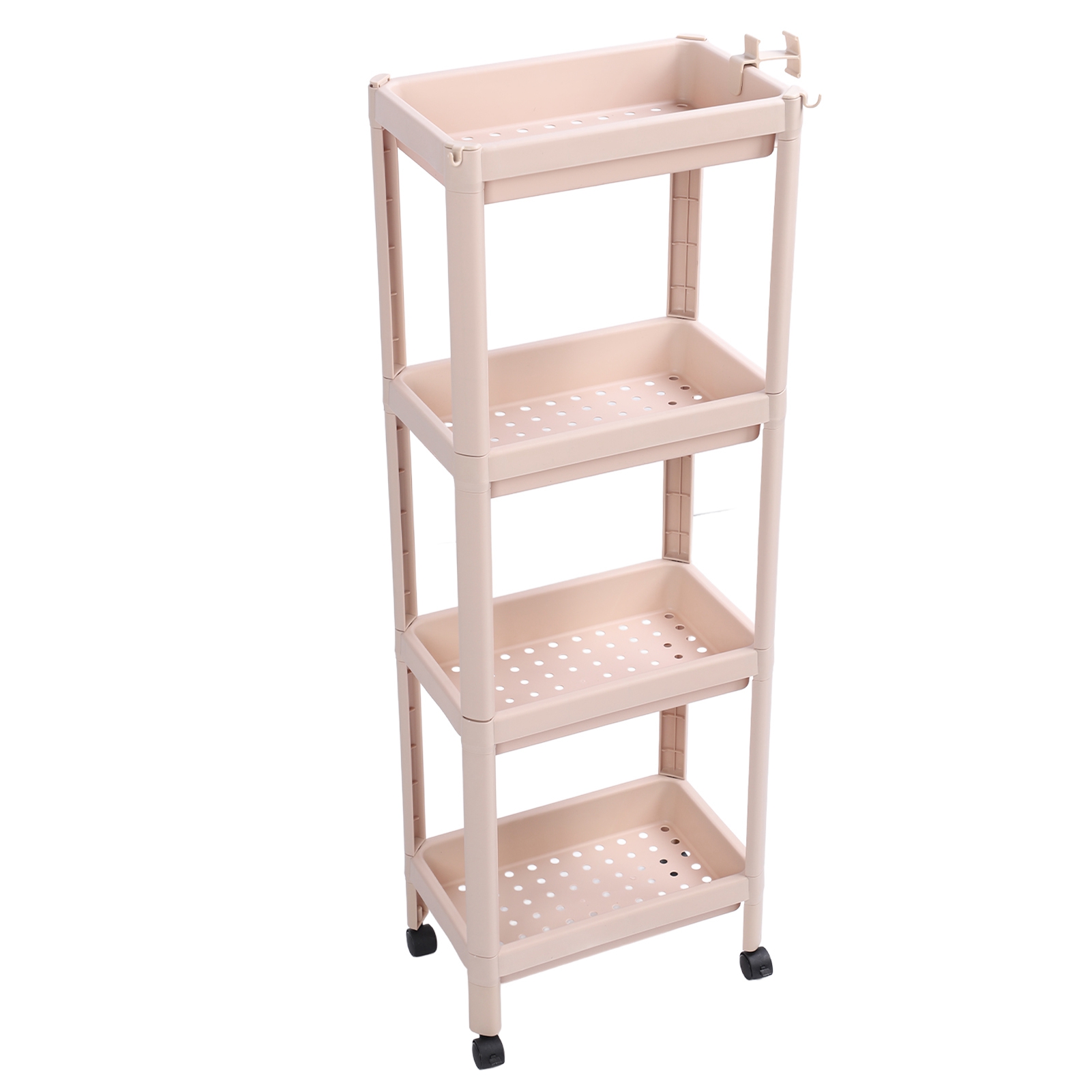 Bathroom Freestanding Shelf, Plastic Shelving Unit With Multi Layer