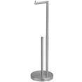 thumbnail image 1 of Bathroom Freestanding Toilet Paper Holder Stand with Reserver in Brushed Nickel, 1 of 19