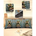 thumbnail image 1 of Bathroom Frog Throw Pillow Covers, Toilet Animals Vintage Soft Breathable Pillow Cases with Invisible Zipper for Sleeping, Long Body Pillowcases for Couch Bed Sofa Chair 20x54 Inches, 1 of 6