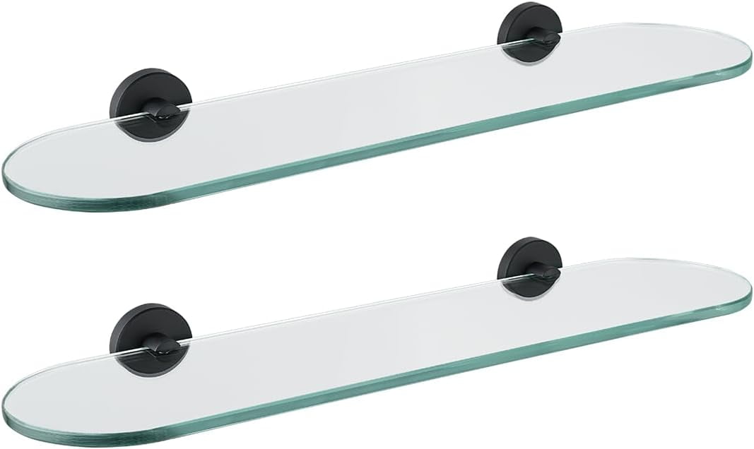 Bathroom Glass Shelf Oil Rubbed Bronze, Tempered Glass Shower Storage ...