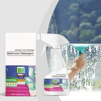 Bathroom Glass & Tile Cleaner, 120ml Limescale Remover, Streak-Free Shine, for Showers/Doors/Bathtubs, Non-Toxic Formula, Fresh Lemon Scent