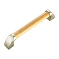 thumbnail image 1 of Bathroom Grab Bar Toilet Shower Bathtub Handicap Support Balance Grab Bar Zinc alloy Pine Wood Non-slip Rubber Safety Rail, 1 of 8