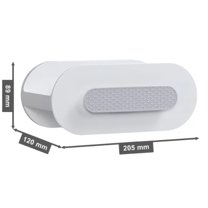 Bathroom Hair Tool Organizer, Blow Dryer Holder Wall Mounted Hot Tool Holder for Curling Iron Hair Straightener Hair Styling Tools Storage, White