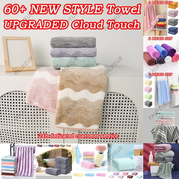 Bathroom Hand Towels, 14x30" 600 GSM 100% Cotton - Ultra Soft & Highly Absorbent Face Towels, Hotel Spa Quality by PALIFEUR