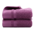 thumbnail image 1 of Bathroom Hand Towels Sets, Cotton Face Towels, Super Soft Highly Absorbent Hand Towel (2 Pack) - Grape Violet, 1 of 5