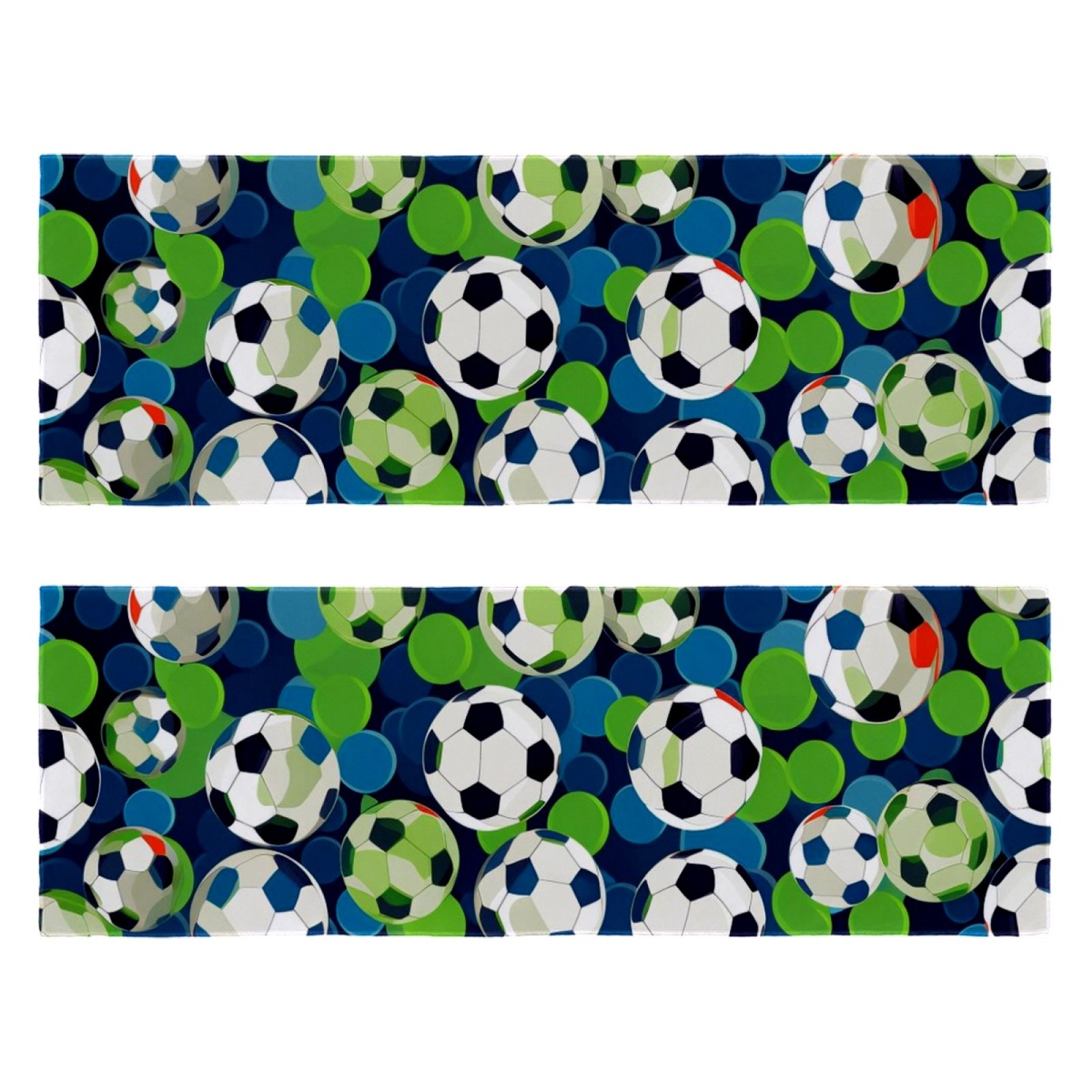 Bathroom Hand Towels,Workout Towels for Gym Sweat,Yoga Mat Towel,Football Soccer Balls Floral