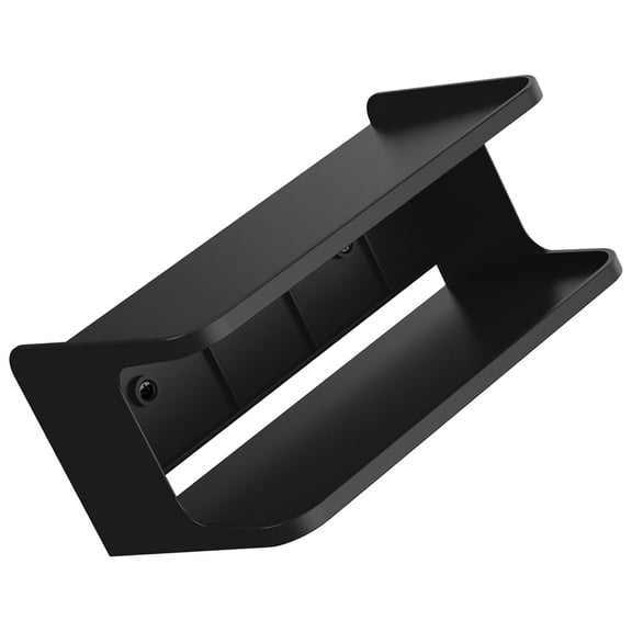 BEADCEST Black Bedside Shelf Wall Mounted Floating Storage Board for Home