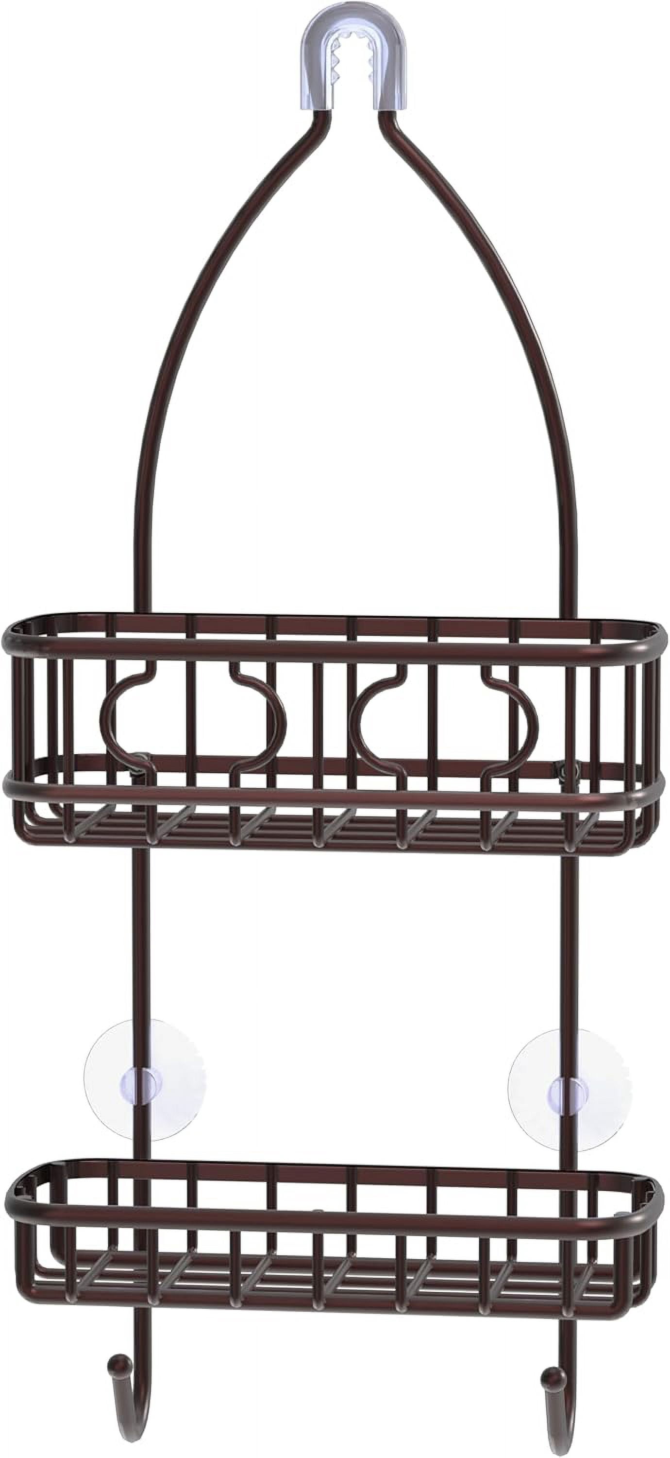 Bathroom Hanging Shower Head Caddy Organizer, Bronze (22 x 10.2 x 4.2 ...