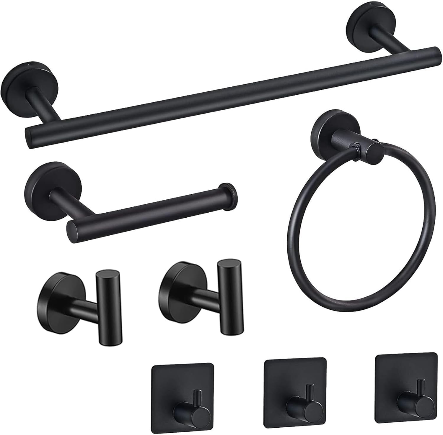 Bathroom Hardware Accessories Set 8Pcs 304 Stainless Steel Heavy Duty ...