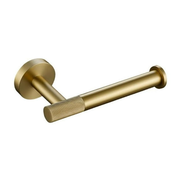 Bathroom Hardware Accessories Set Brushed Gold Knurled Brass Kit