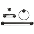 thumbnail image 1 of Bathroom Hardware Accessory Set Includes 24 Towel Bar, Toilet Paper Holder, Hand Towel, 1 of 4