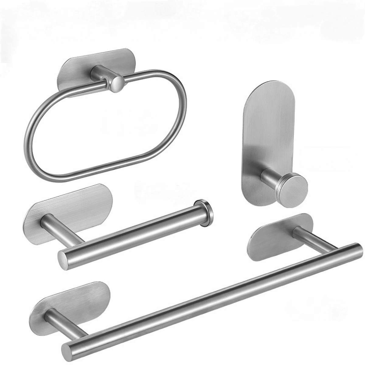 Bathroom Hardware Set 4 Piece, Towel Rail Set Matte Black, Including ...