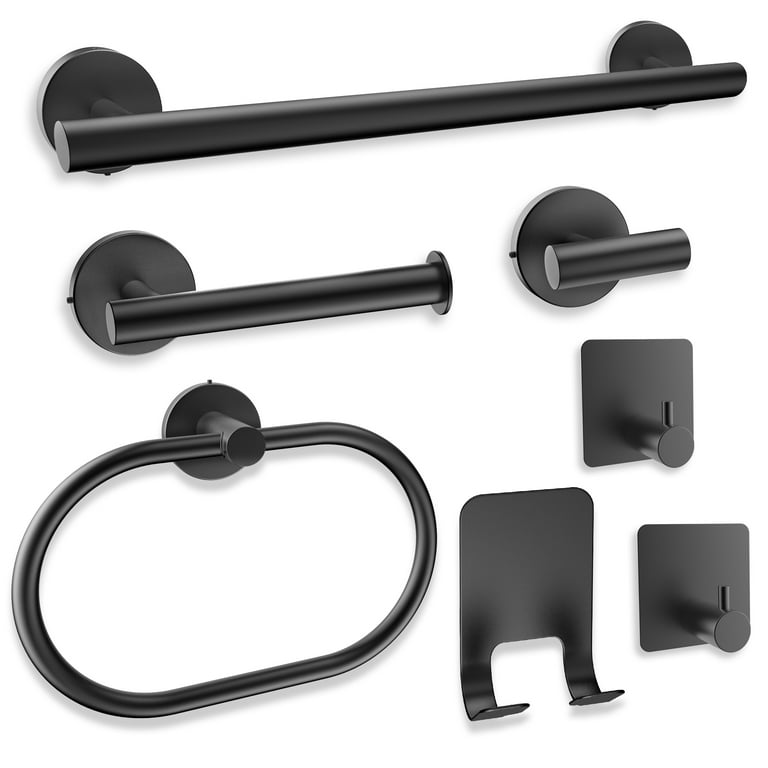 https://i5.walmartimages.com/seo/Bathroom-Hardware-Set-7-Piece-Matte-Black-Bath-Accessories-Set-Wall-Mount-Including-16-Hand-Towel-Bar-Toilet-Paper-Holder-Robe-Hooks-Round-Mounted-Ki_2e682b12-197c-472e-8f69-7f12376d1e49.334f36b9d997853891389165601cb69f.jpeg?odnHeight=768&odnWidth=768&odnBg=FFFFFF