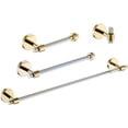 thumbnail image 1 of Bathroom Hardware Set Acrylic Gold - Bathroom Accessories Set Towel Bar Towel Rack Set - Wall Mounted Bath Towel Holder Toilet Paper Holder Set 4 Pieces, 1 of 4