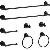 Bathroom Hardware Set Black Bathroom Accessory Set Towel Bar 8 Pieces