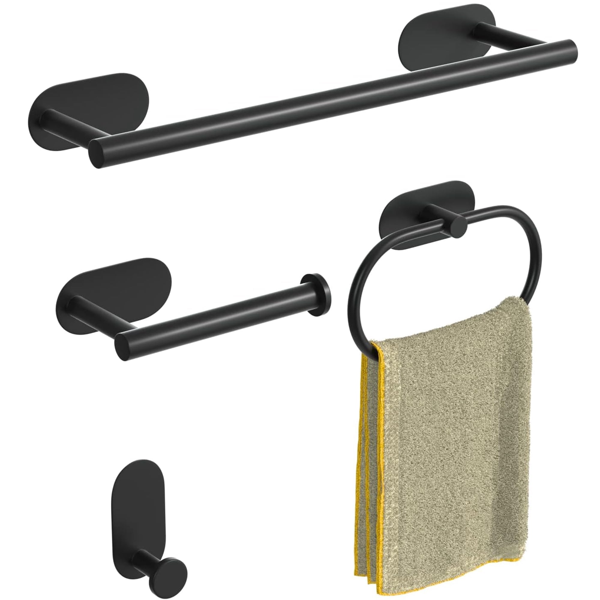 Bathroom Hardware Set, Stainless Steel Bathroom Accessories Set, Towel ...